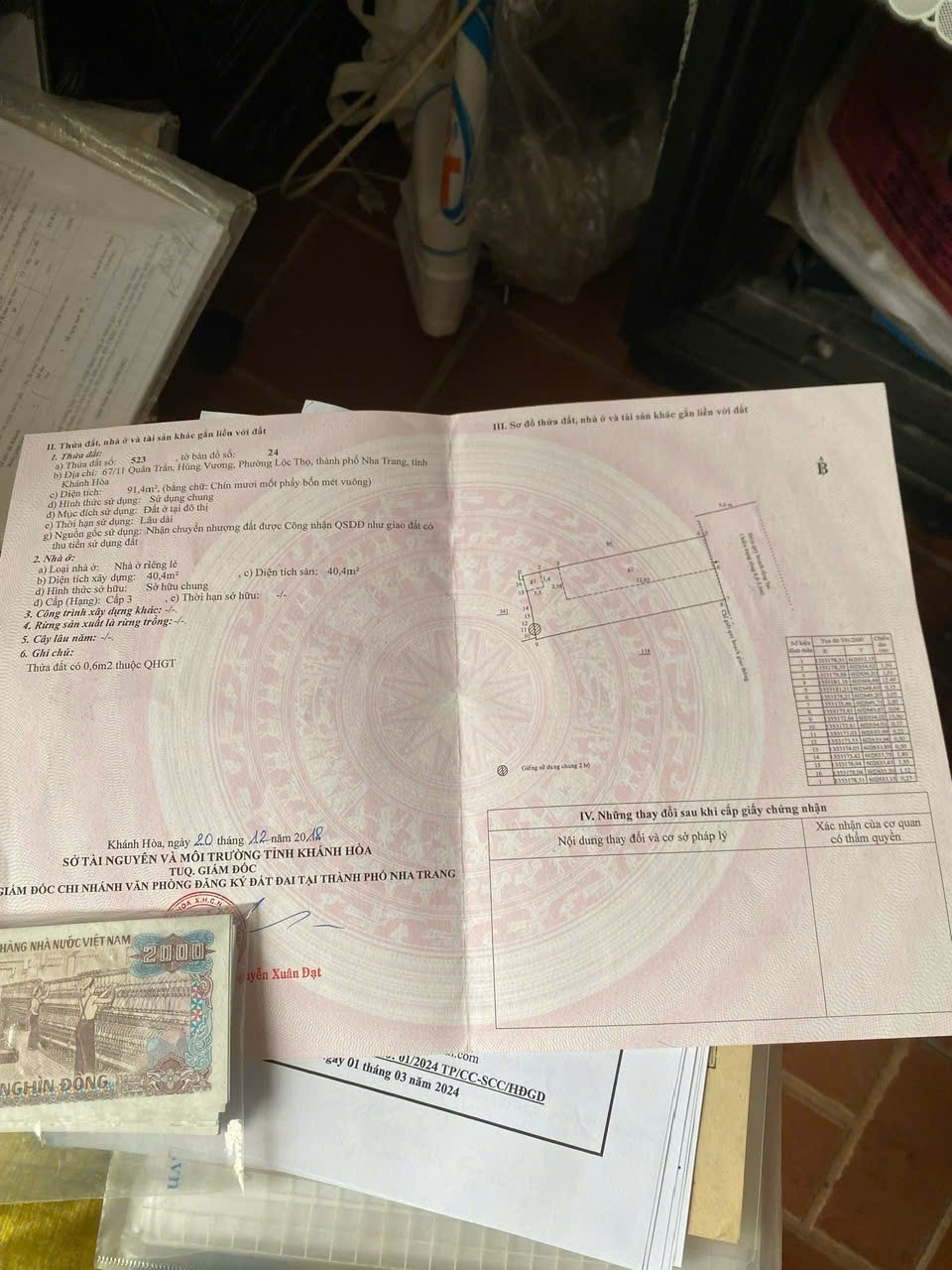 ???? BÁN NHÀ KHU QUÂN TRẤN, HÙNG VƯƠNG – PHƯỜNG NHA TRANG- 91,4M NGANG 6M- GIÁ BÁN 140tr/M